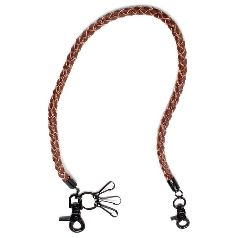 Punk PU Leather Biker Keychain Key Jeans Wallet Belt Chain Hip-hop Clasp Keyring