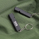 IPRee EDC 120dB Double Tube Survival Whistle Aluminum Alloy Emergency Tool Kit Outdoor Camping