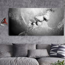 Black & White Love Kiss Wall Art Picture Print Abstract Arts on Paintings For Room Decorations