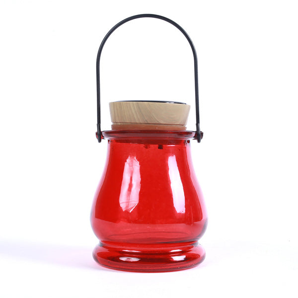 Hanging Solar Power Glass Bottle LED Light Garden Balcony Patio Waterproof Aurora Night Lamp