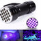 Aluminum Alloy 21LED UV Ultra Violet Mini Blacklight Flashlight Torch Light Lamp Outdoor