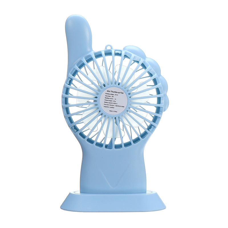 5V 2.5W Portable Mini Handheld USB Fan Desktop Table Cooling Fan With LED Light