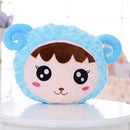 Flashing Plush Enoji Pillow Stuffed Led Light Cute Sheep Toy Luminous Pillow Colorful Animal Doll