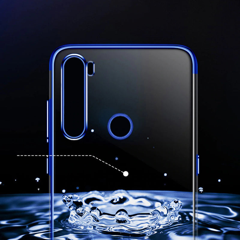 Bakeey Plating Shockproof Transparent Ultra-thin Soft TPU Protective Case for Xiaomi Redmi Note 8T