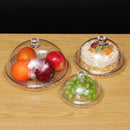 Transparent Cake Stand Dome Lid Cover Cup Cake Pastry Food Display Serving Plate