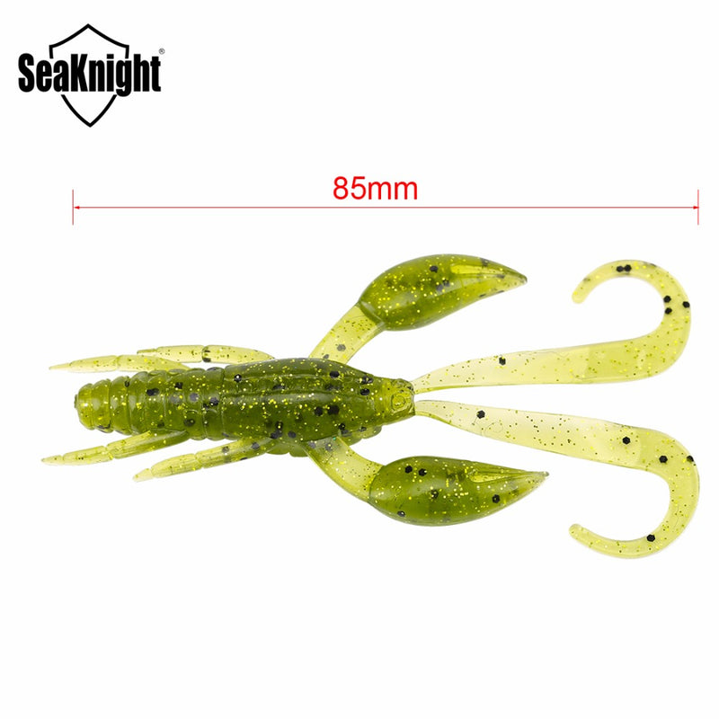 SeaKnight SL012 6pcs/bag 6.2g 85mm 3.4in Soft Fishing Lure Soft Shrimp Lure Fishing Bait