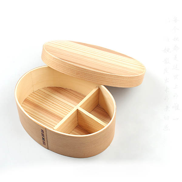 Japanese Style Wooden Lunch Box Student Bento Box Sushi Box