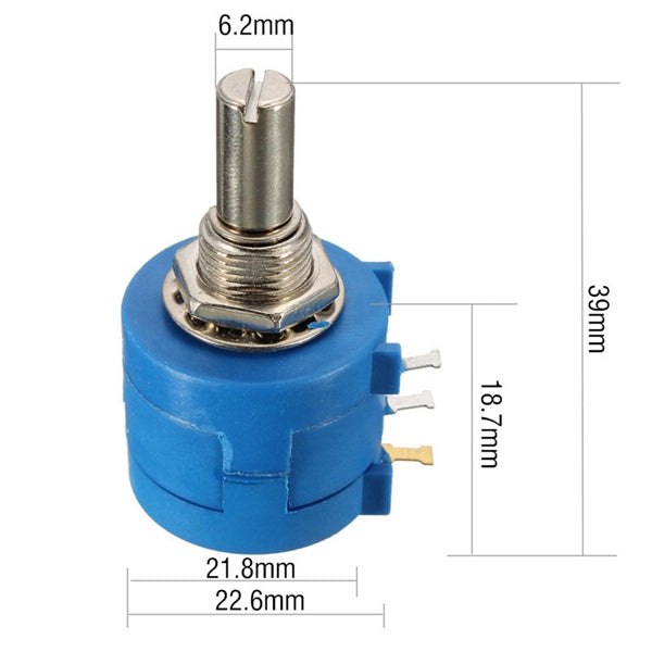 3590S-2-502L 5K Ohm Rotary Precision Multi Turn Potentiometer