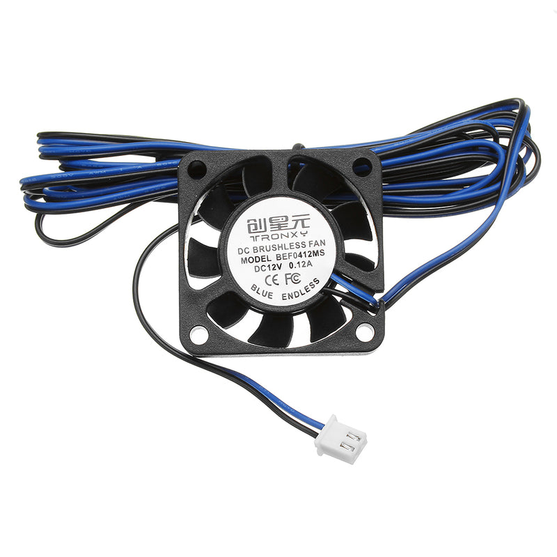 TRONXY DC 12V 0.12A Blue 4010 Brushless Cooling Fan With 2M Cable For 3D Printer Part