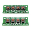 3pcs 1x4 4 Keys Button 5 Pin Keypad Keyboard Module Mcu Board for  Student Class Design Graduation Project Exp