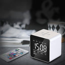 YAyusi V9 Mini Wireless bluetooth Speaker LED Mirror Alarm Clock FM Radio Stereo Bass Speaker
