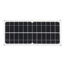 10W 12V/5V USB Solar Panel Power System Battery Charger Generator LED Light Bulb W/ 10A Controller