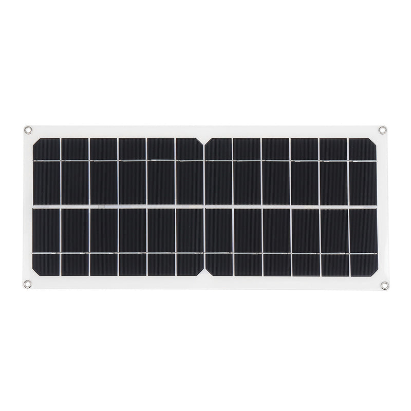 10W 12V/5V USB Solar Panel Power System Battery Charger Generator LED Light Bulb W/ 10A Controller