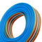 5pcs 5M 1.27mm Pitch Ribbon Cable 16P Flat Color Rainbow Ribbon Cable Wire Rainbow Cable