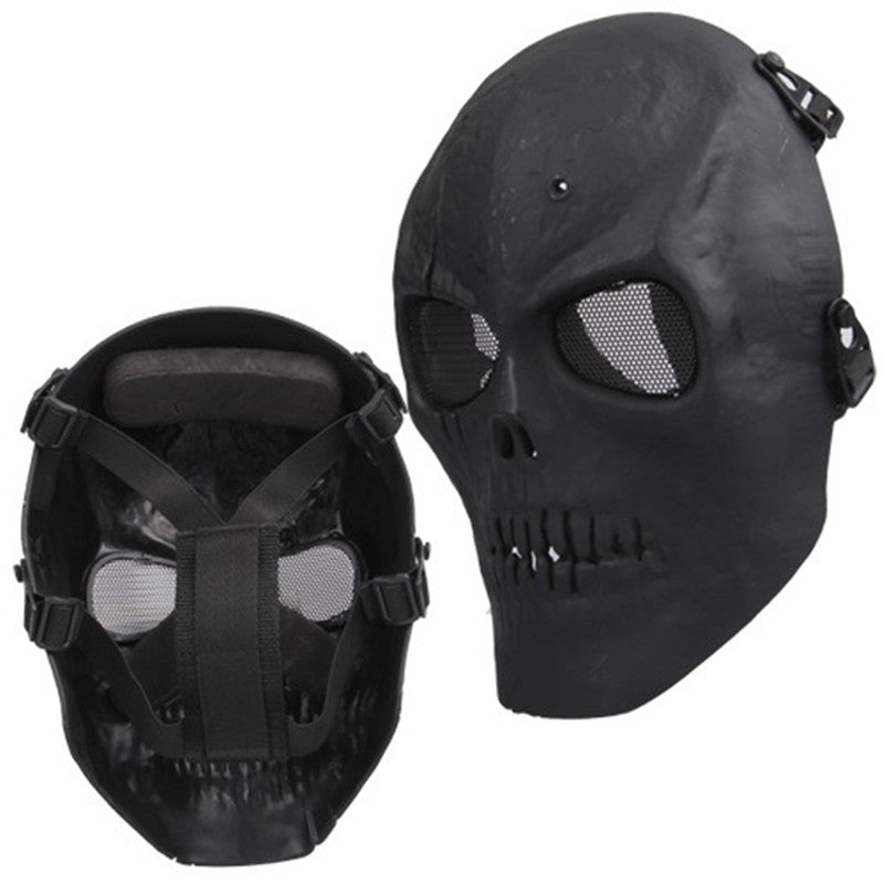 Outdooors CS Protection Mask Full Face Guard War Game Airsoft Paintball Skull Masque