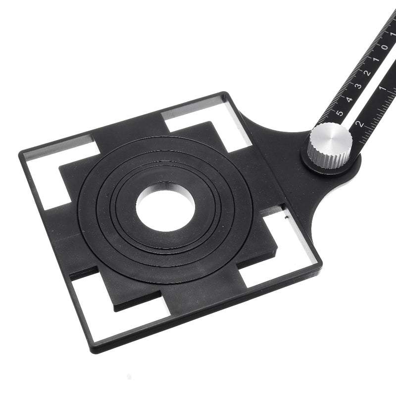 Adjustable Six Fold Tool Ruler Drill Guide Opening Ceramic Tile Hole Locator Set Universal Hole Punch 25/40/45/55/75mm Drill Guide Set