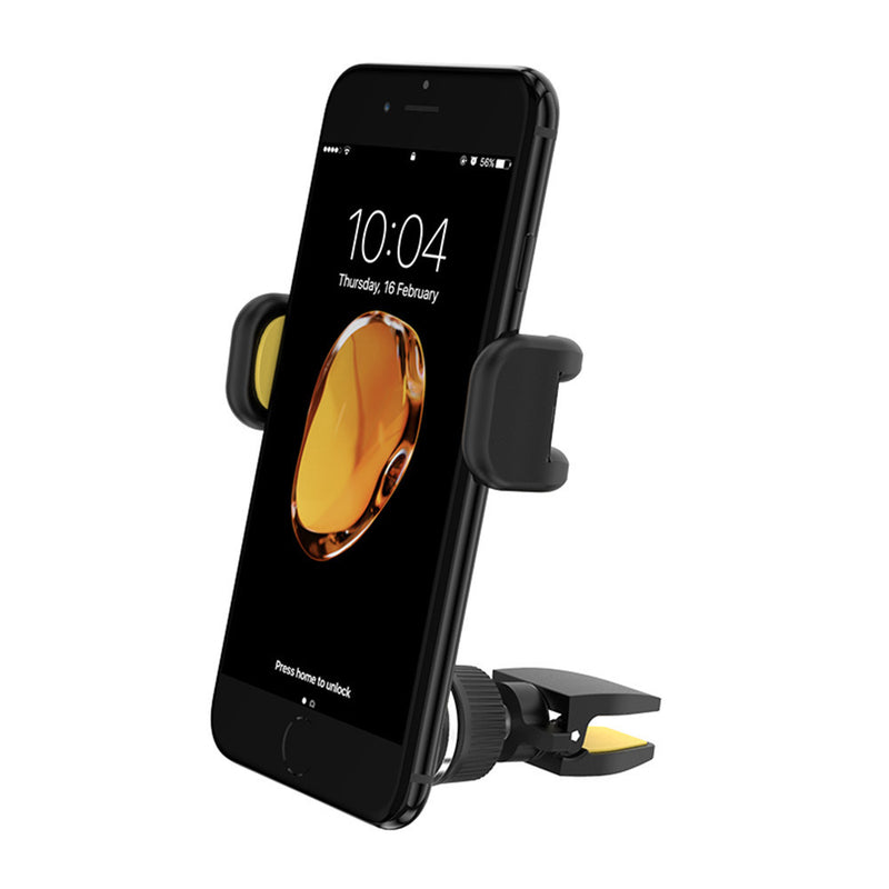 Floveme Powerful Clip 360 Degree Rotation Car Stand Air Vent Holder for Samsung Mobile Phone