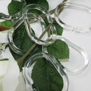 12Pcs Shower Curtain Hooks Plastic Bathroom Shower Curtain Rings Deformable Hanging Hook