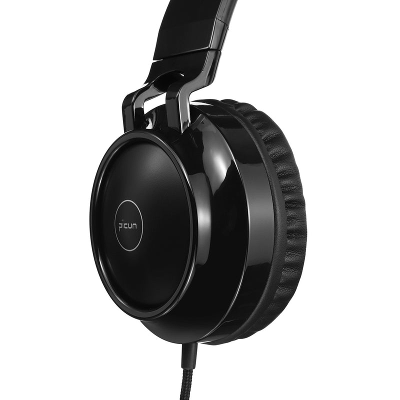 Pincun C60 Foldable Wired Headset Headphone 4D Stereo Portable 3.5mm Wired Over-ear Headset with Mic