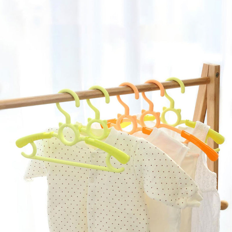QUANGE LS010301 3 Pcs Telescopic Seamless Children Cloth Hanger 360Rotation Drying Rack Storage Rack From Xiaomi Youpin