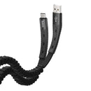 HOCO U78 Cotton Treasure Woven Fabric Braid 1.2M Type-C Micro USB Fast Charging Data Cable for Samsung S10+ Xiaomi Redmi Note8 LG HUAWEI