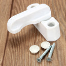 Plastic White Crescent Window Casement Sash Lock Lever Handle Latch Fastener