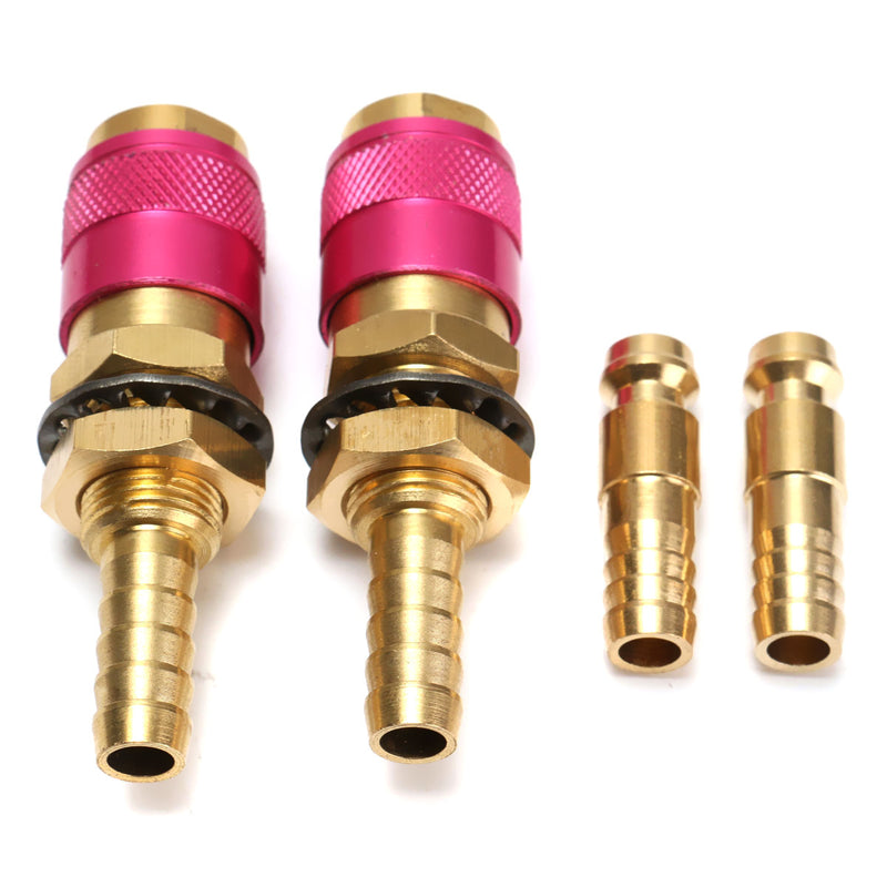 2 Sets Water Cooled Gas Adapter Quick Connector Fitting for TIG Welding Torch
