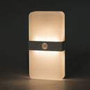 Two Color USB Rechargeable Magnet PIR Motion Sensor LED Cabinet Light Bedroom Stair Night Wall Lamp