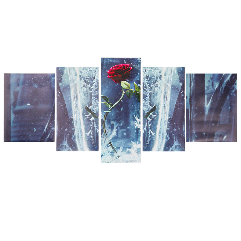 5Pcs Set Rose Modern Canvas Print Paintings Wall Art Pictures Home Decor Unframed
