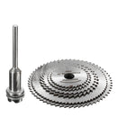 7pcs Circular Wood Cutting Saw Blade Discs with Mandrel