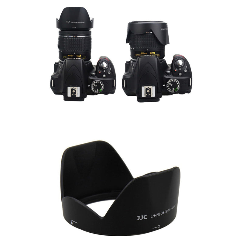HB-N106 Hood AF-P 18-55mm Lens for Nikon D3300 D5300 D3400 D5600 D3500 SLR Camera