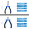 NEWACALOX 8Pcs 4.5inch Precision Pliers Set Mini Pliers Diagnoal Pliers Wire Cutting Long Nose Pliers Jewelry Making DIY Hand Tool Kit