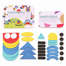 36Pcs Kids Wooden Pattern Blocks Set Geometric Shape Puzzle Jigsaw Toy