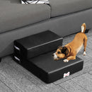 Pet Cat Dog 2 Steps Stairs Sofa Breathable Anti-slip Climbing Ladder Soft Bed