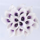 Natural Real Touch Flower Bouquet Calla Lily Wedding Home Fake Flower For  Home Party Decorations