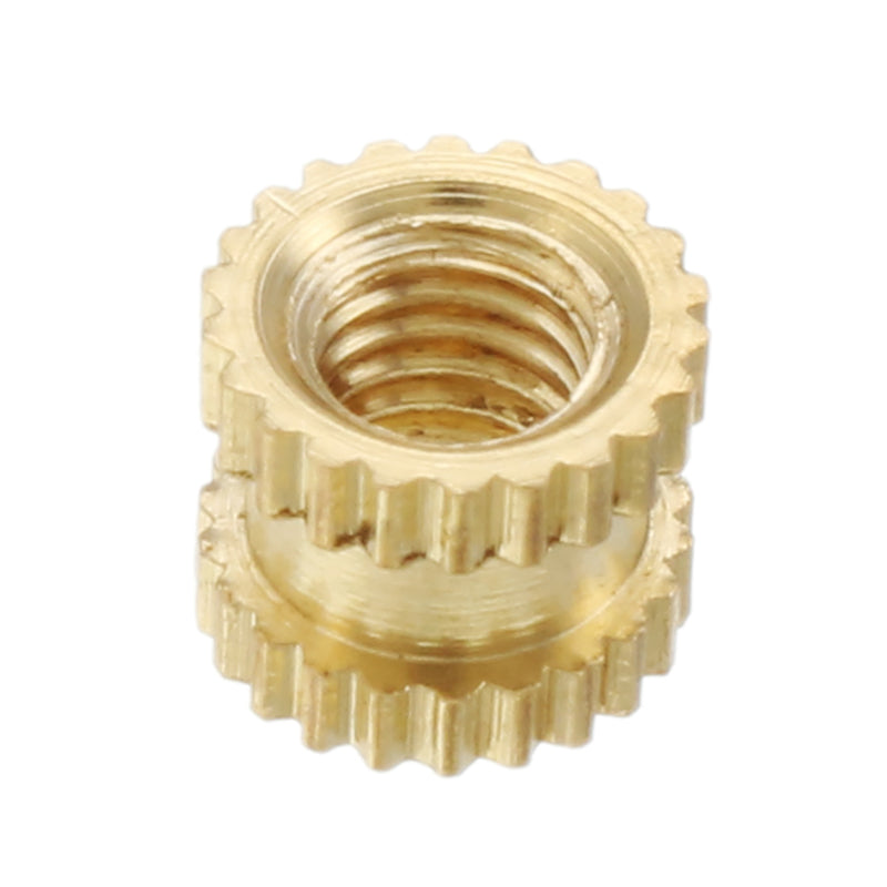 Suleve M3BN3 100pcs M3x4x5mm Metric Threaded Brass Knurl Round Insert Nuts