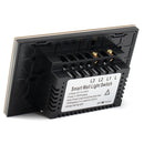 1 Way 1 Gang Crystal Glass Remote Panel Touch LED Light Switch Controller With Remote Control