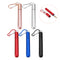 Telescopic Reusable Drinking Straw Portable 3 Fold Stainless Steel Metal with Cleaning Brush