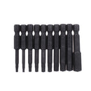 Drillpro 10Pcs 5/64-5/16 Hex Head Magnetic Screwdriver Bit Set 50mm Length Hex Screwdriver Bit