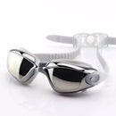 CAMTOA Anti-fog Waterproof Swimming Goggles Glasses For Adults Women Men Silver