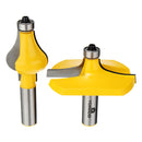 2pcs 1/2 Inch Shank Door Handrail Router Bit Set Woodworking Cutter Tool Set