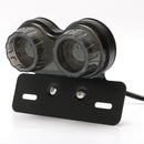 Motorcycle 40 LED Rear Tail Stop Brake Light License Plate Lamp Bracket Holder
