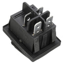 Black Waterproof 4Pin 2Position Circuits DPST ON-OFF Rocker Switch 16A 250V AC