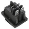 Black Waterproof 4Pin 2Position Circuits DPST ON-OFF Rocker Switch 16A 250V AC