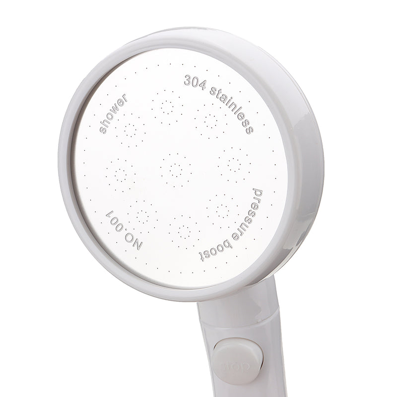 Pressurized Water-saving Detachable Shower Head With Push Button 360 Rotation