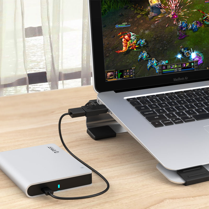 ORICO 14/15.6 inch Multifunctional Laptop Cooling Pad Notebook Cooler Radiator with 2 Fans Aluminum Bracket for Macbook 14/15.6 Inch PC Laptops