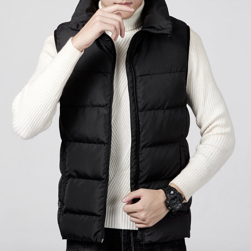 Electric Vest Heated Cloth Jacket USB Warm Up Heating Pad Body Winter Warmer Men