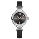 NAVIFORCE 5007 Crystal Casual Style Date Display Women Watch Leather Strap Quartz Watch