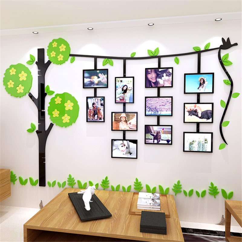 83*130cm Plant Tree 3D Acrylic Wall Decal Sticker Photo Picture Frame Home Decor