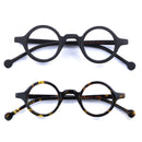 38mm Vintage Small Round Eyeglass Frames Acetate Rx-able Spectacles Glasses Frame